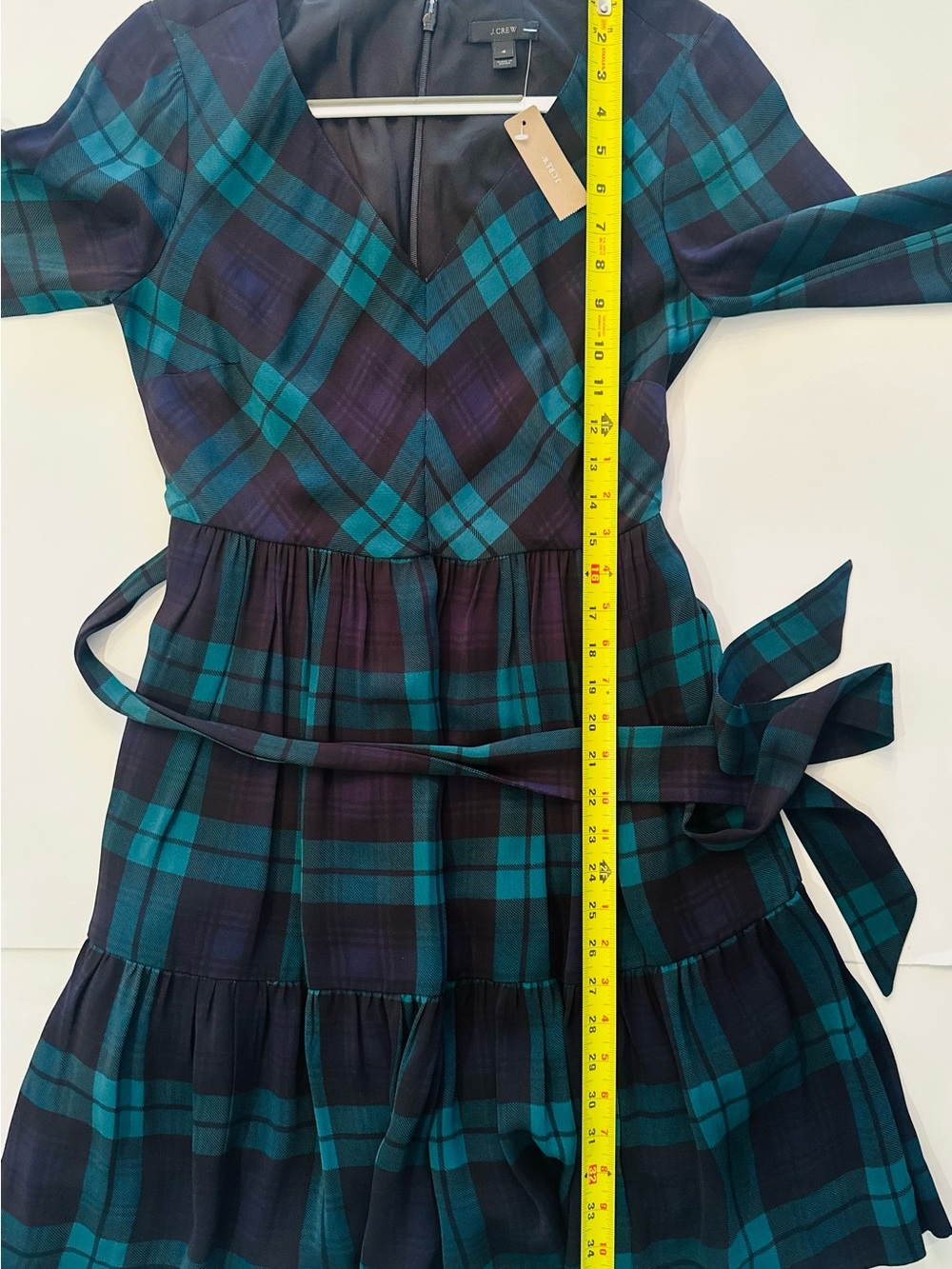 NWT J. Crew Black Watch Long Sleeve Dress, 4 - Picture 7 of 10